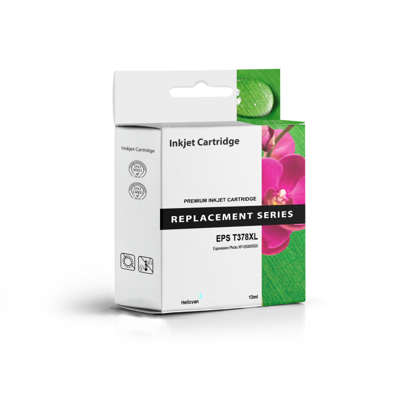 Kompatible T-378 XL Premium Tintenpatrone Light-Cyan zu Epson C13T37954010